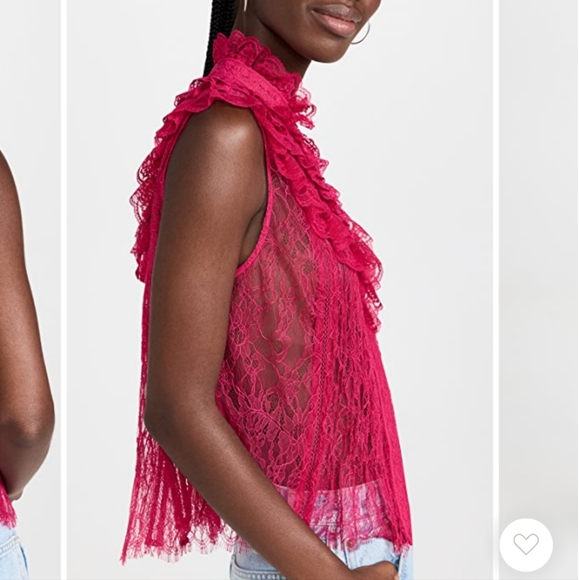 New Alice + Olivia Rheba Sleeveless Lace Top - Picture 7 of 10